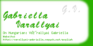 gabriella varallyai business card